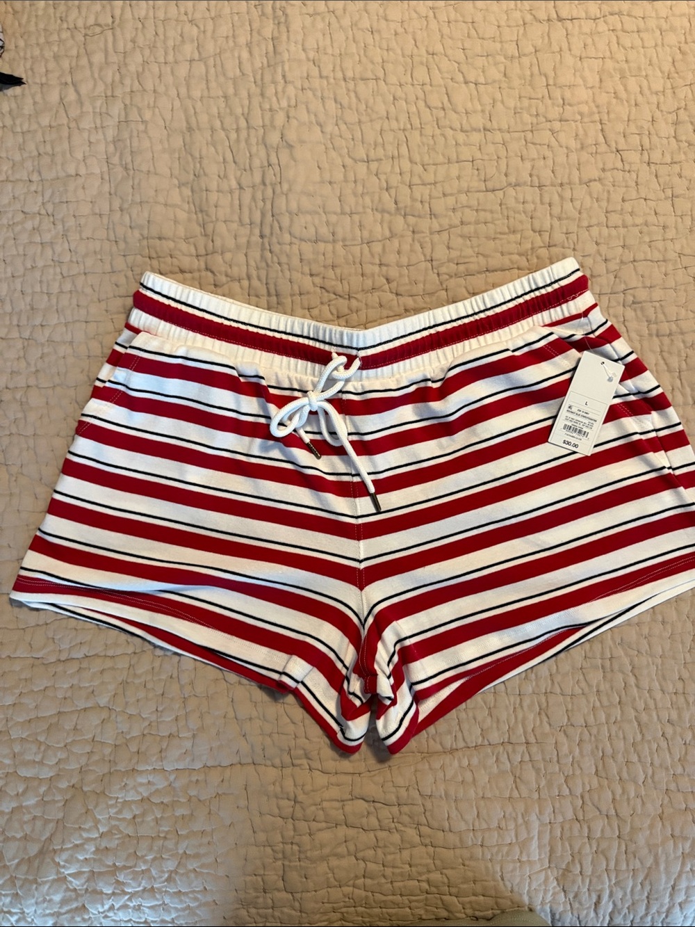 Parke for Target Red and White Striped High Waist Women’s Shorts